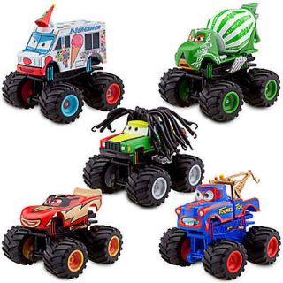 Disney Cars Toon Monster Truck Mater Deluxe Figure Set 5pc PADDY RASTA 