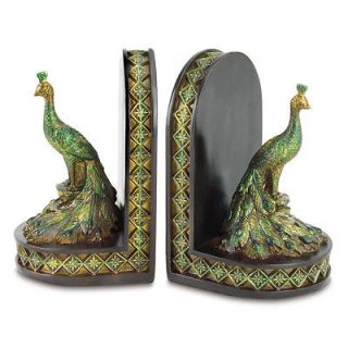 peacock bookends
