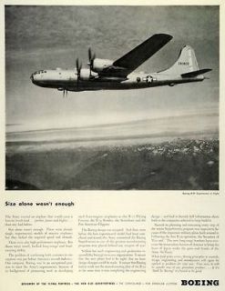 1944 Ad Boeing Co B 29 Superfortress Heavy Bomber WWII War Aircraft 