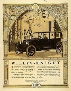1920 Ad Willys Knight Car Chauffeur Top Hat Art Deco British Embassy 