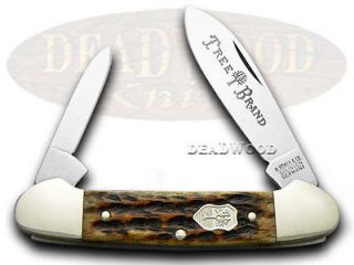BOKER TREE BRAND Appaloosa Bone Canoe Pocket Knives