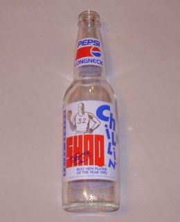 Pepsi Cola LongNeck Shaq Chillin 1993 Collectible Glass Soda Pop 12 