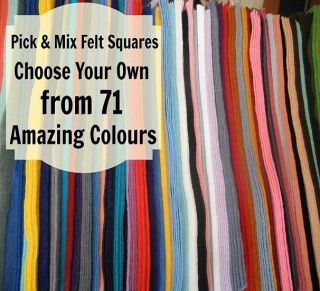 Choose Any 5 x 12 inch 30cm Wool Blend Felt Squares