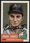 Lou Burdette Bobby Shantz Autographed Signed 1958 Topps Card