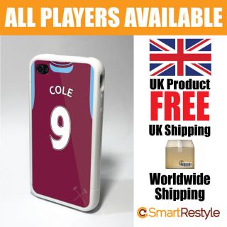 West Ham Football Soccer Shirt Style Phone Cover Case for iPhone 4/4s
