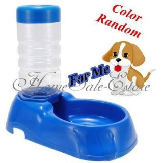   Dog Cat Bowl Automatic Bottle Water Drinking Dispenser Feeder Fountain
