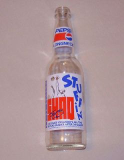 Pepsi Cola LongNeck Shaq Stuffin 1993 Collectible Glass Soda Pop 12 