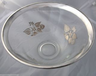 Vintage Silver Glass Georges Briard Serving Bowl Signed
