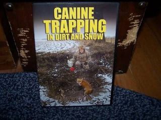 DVD Canine Trapping in Dirt and Snow, traps, coyote fox