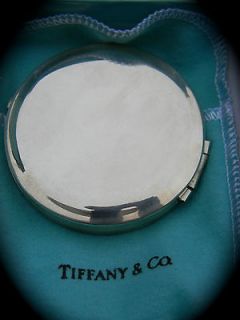 NIB Tiffany & Co Sterling Silver Compact 1980s NEVER USED