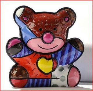 ROMERO BRITTO Miniature LOVE BEAR TEDDY Figurine 1st Edition 1.3 x 2 