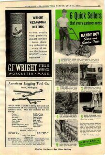 1948 Midland Dandy Boy Garden Cultivator Seeder American Logging Tools 