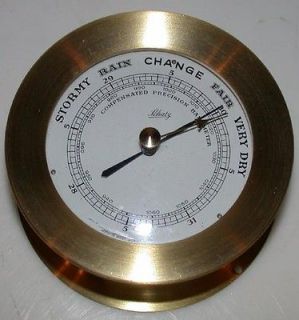 Schatz Ships Brass Barometer Made in West Germany