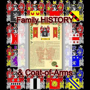 Armorial Name History   Coat of Arms   Family Crest 11x17 POLK TO 