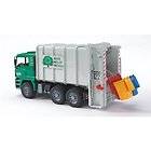 Bruder Toys Man Garbage Truck Rear Loading Green High Quality ABS 