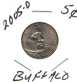   Westward Expansion Uncirculated Business Strike Buffalo 5 Cent Nickel