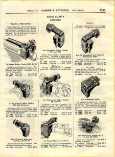 1937 Redfield Rifle Sights Wollensak Spotting Scopes ad