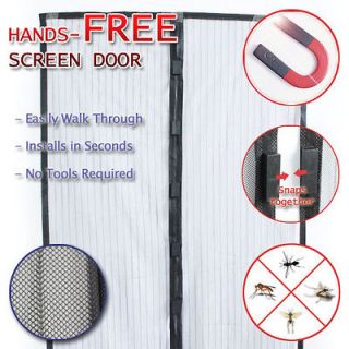   Hands Free Screen mesh Door Fresh Air In Bugs Out GREAT FOR Pets