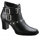   DAVIDSON WOMAN SIZE 10 M DRESSY ZIP DEMI BIKER BOOTS BRIDGIT D 84507