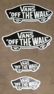 Vans Off the Wall Stickers Bumper SkateBoard Surfing 2 Sizes