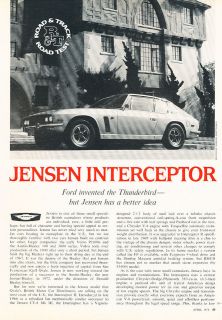 1971 Jensen Interceptor   Road Test   Classic Article D146