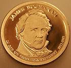 2010 James Buchanan $1 Coin Denver Mint   Fourth of Presidential 