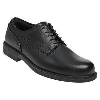 DUNHAM Mens Burlington WATERPROOF Oxford Dress Shoes Black Leather 