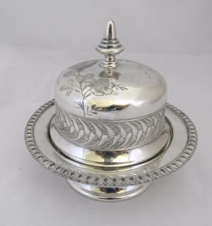Meriden b. company 5021 silverplate covered butter dish