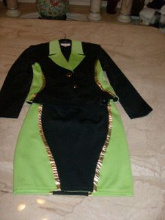 Cache 2pc Gold Leather Trimmed Outfit   NWOT