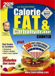 Calorie, Fat and Carbohydrate Counter by Allan Borushek 2006 