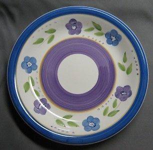 GIBSON BELLA DINNER PLATE~11 1/4~BLUE/LAVE​NDER~NICE