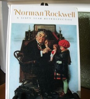 NORMAN ROCKWELL, SIXTY YEAR RETROSPECTIVE BOOK PICTURES FROM 1910 TO 
