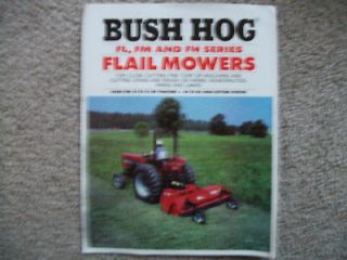 Vintage Bush Hog Flail Mower sales brochure Literature