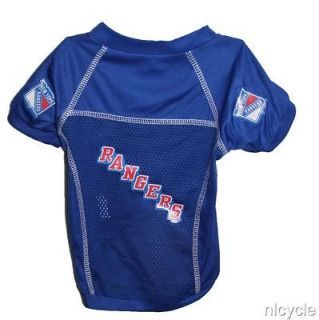 New York Rangers NHL Pet Dog Blue Jersey Shirt Sizes S M L XL