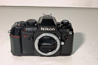 Nikon F 301 35mm SLR Film Camera & Tele Converter & 2 Lenses