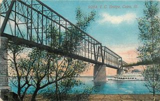IL CAIRO I.C. BRIDGE BOAT MA​ILED 1913 K31051
