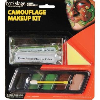 Camouflage Camo Army Soldier Costume Face Paint Make up Kit Costume 