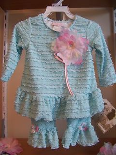 NWT Cachcach Tiny Trousseau Water Lily aqua Babydoll with ruffle 