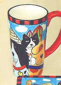 Latte Mug Dogs Around the World Candace Reiter Gifts Collectibles Cups 