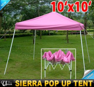 Outdoor 10x10 EZ Sierra Pop Up Canopy Party Tent Gazebo Tailgating 