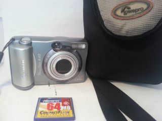   A40 2.0 MP Digital Camera   Metallic grey Made in Malaysia Rare