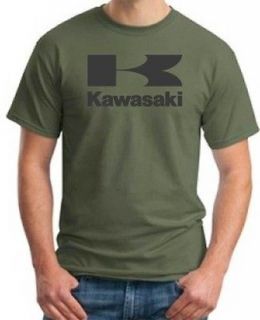 Kawasaki Logo T Shirt Motorcycle Ninja Racing KX Motocross MX 4 Color 