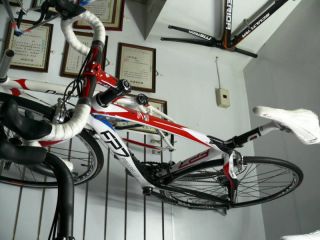 New 2010 Pinarello FP7 Carbon Red/ white Complete Bike