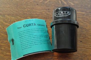 CURTA TYPE II CALCULATOR with Container and Manual Original Owner