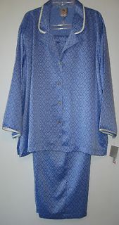 Nwt Natori Blue Japenese Stencil Capri Pajamas Sleepwear Sets Womens 