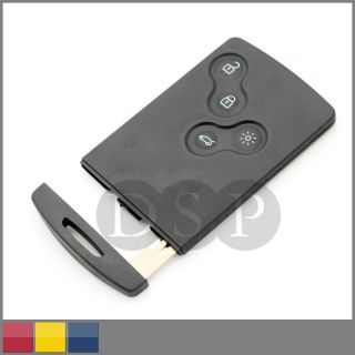 Remote Smart Card Key Case For RENAULT Koleos SmartCard 4 Button Key 