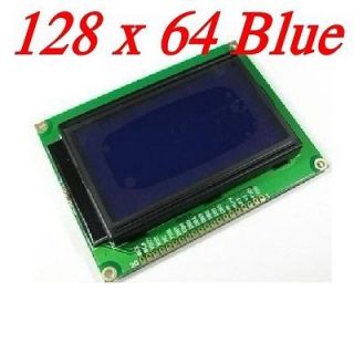 New 12864 128x64 Dots Graphic Blue Color Backlight LCD Display Module 