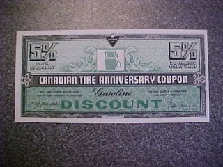 Jan/73 DISCOUNT 5% Canadian Tire coupon(money)
