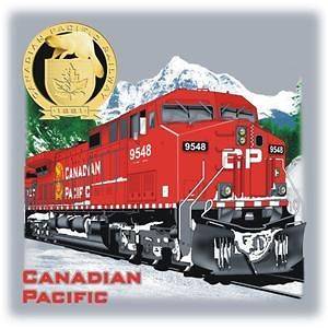 Canadian Pacific Railroad Train T shirt  Med, Lge or XL