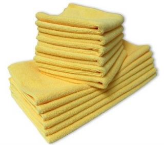   Blue Microfiber 16x16 Cleaning Cloths Household Polishing Towel Rags